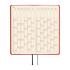 Hobonichi 2027 Techo Weeks Mega Colors: Poppy Red