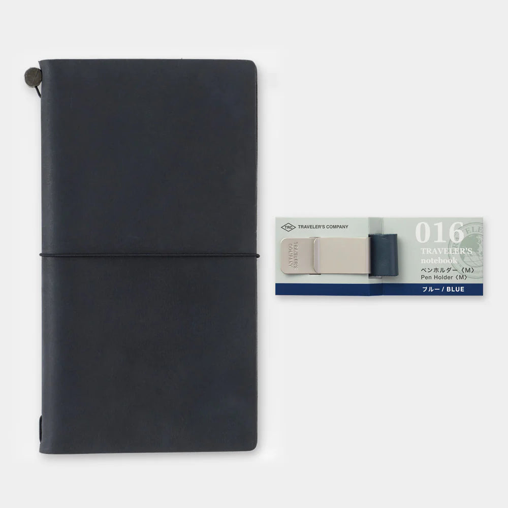 016 Blue Pen Holder, Traveler's Company
