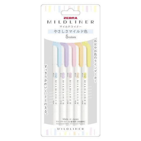 Gentle Mildliner Highlighter Set
