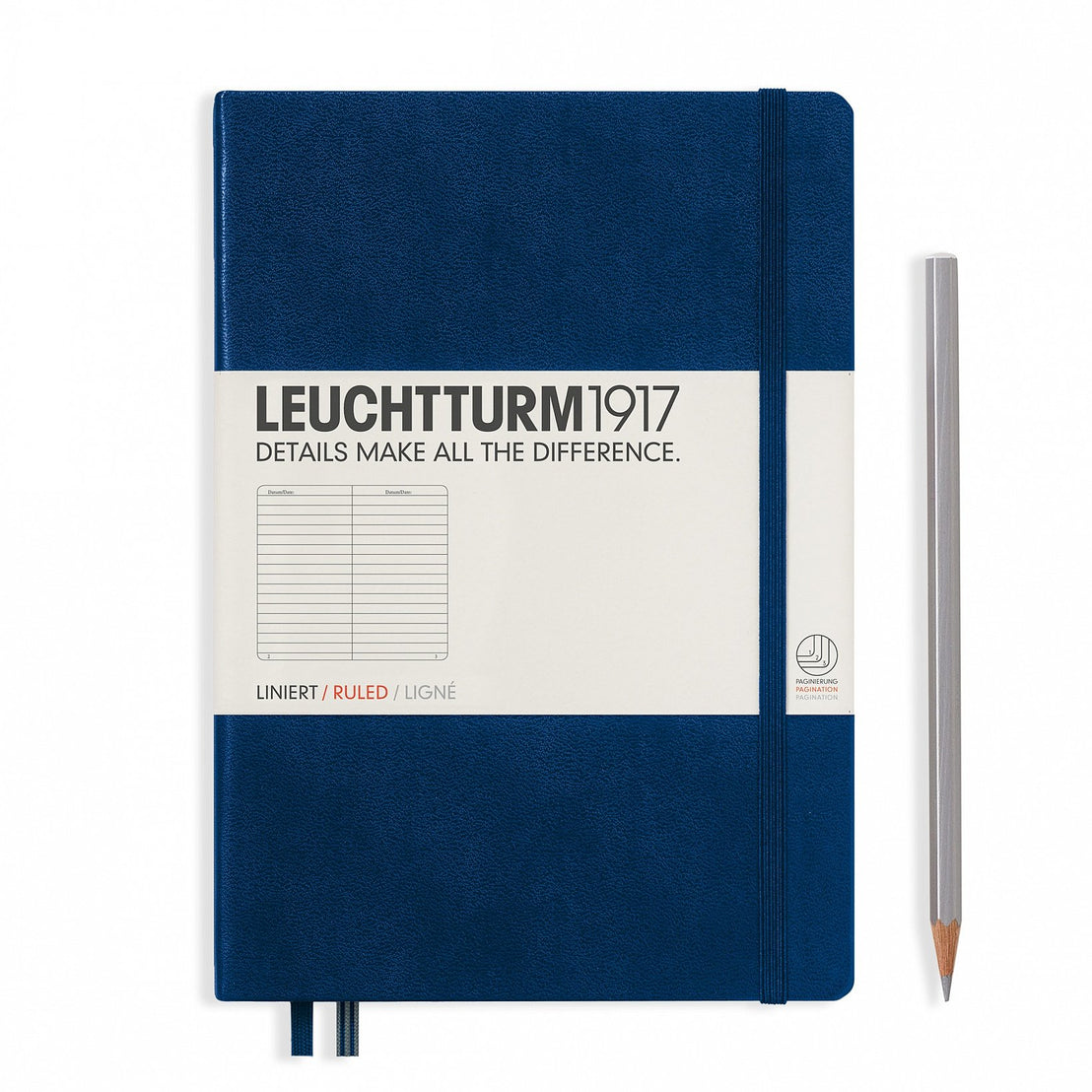 Leuchtturm1917 A5 Ruled Hardcover Notebook