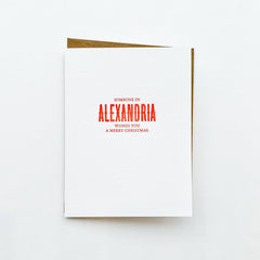 Merry Christmas - Alexandria, Sapling Press