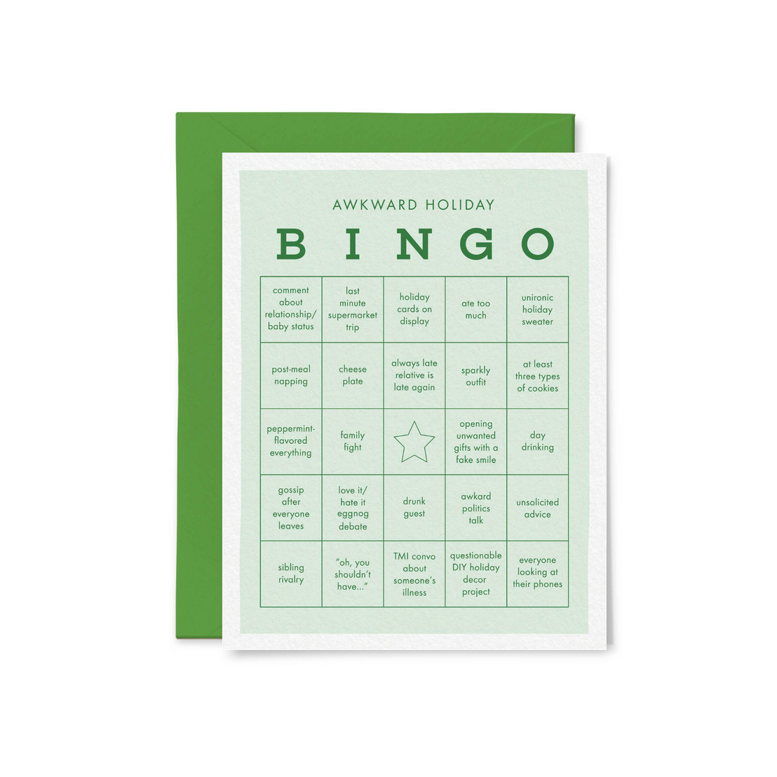 Awkward Holiday Bingo, Tiny Hooray