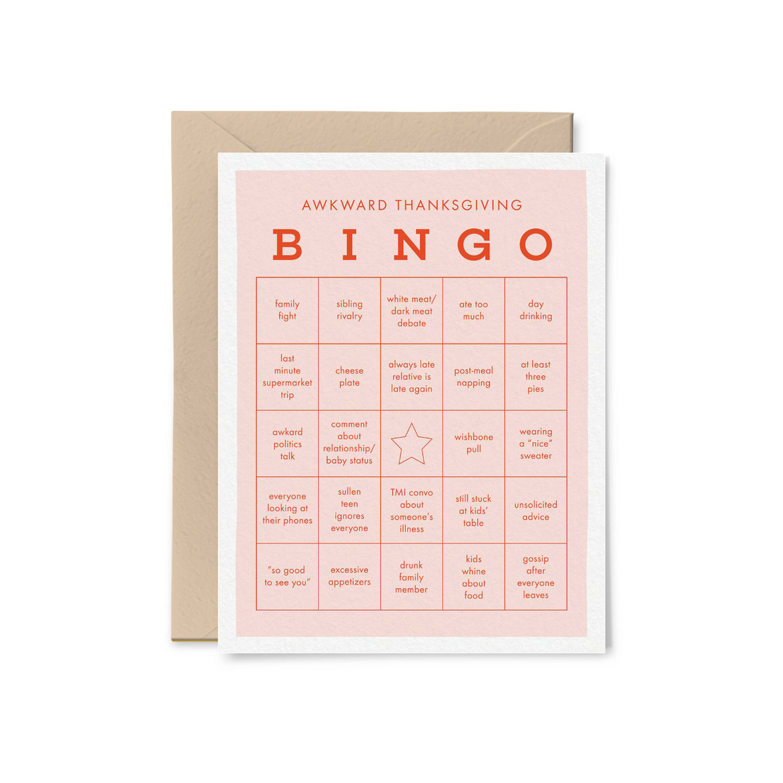 Awkward Thanksgiving Bingo, Tiny Hooray