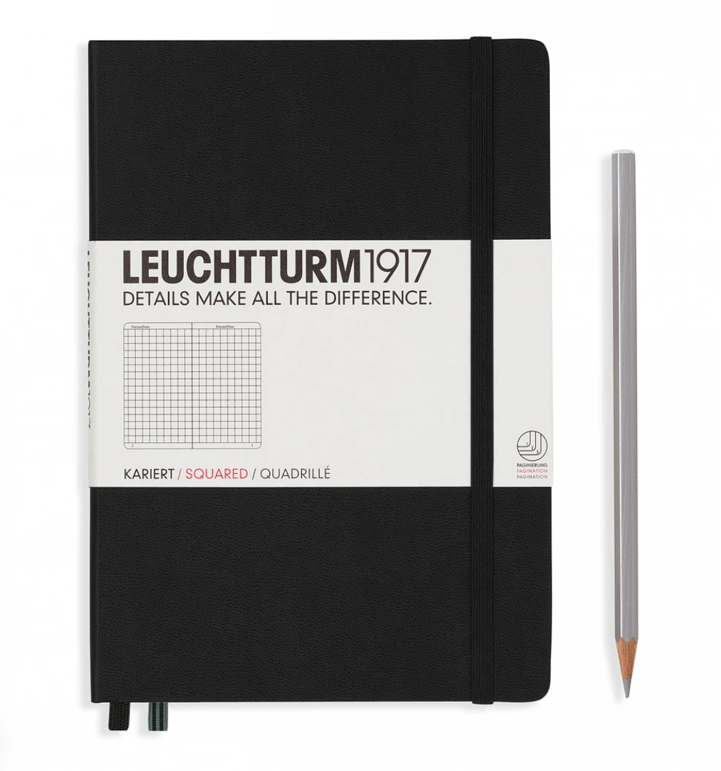 Leuchtturm1917 A5 Squared Hardcover Notebook