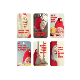 Creepy Santa Gift Tags