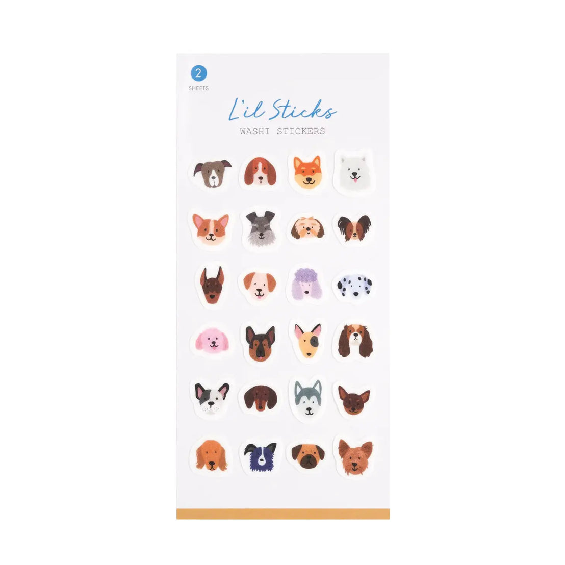 Dogs L'il Sticks Washi Stickers
