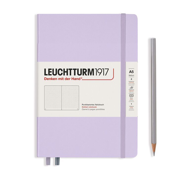 Leuchtturm1917 A5 Dotted Hardcover Notebook