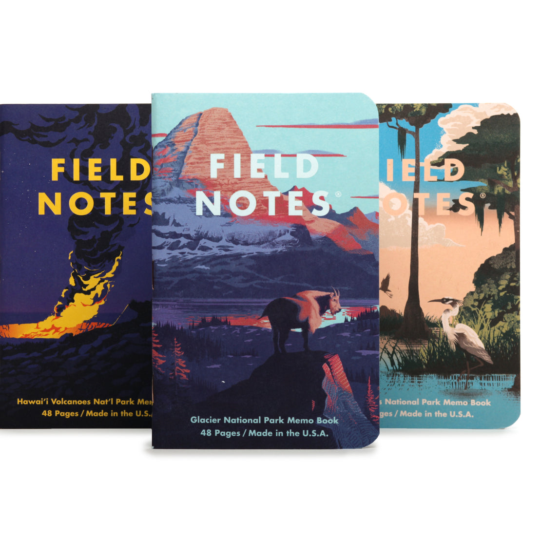 National Parks Notebook Trios, Field Notes