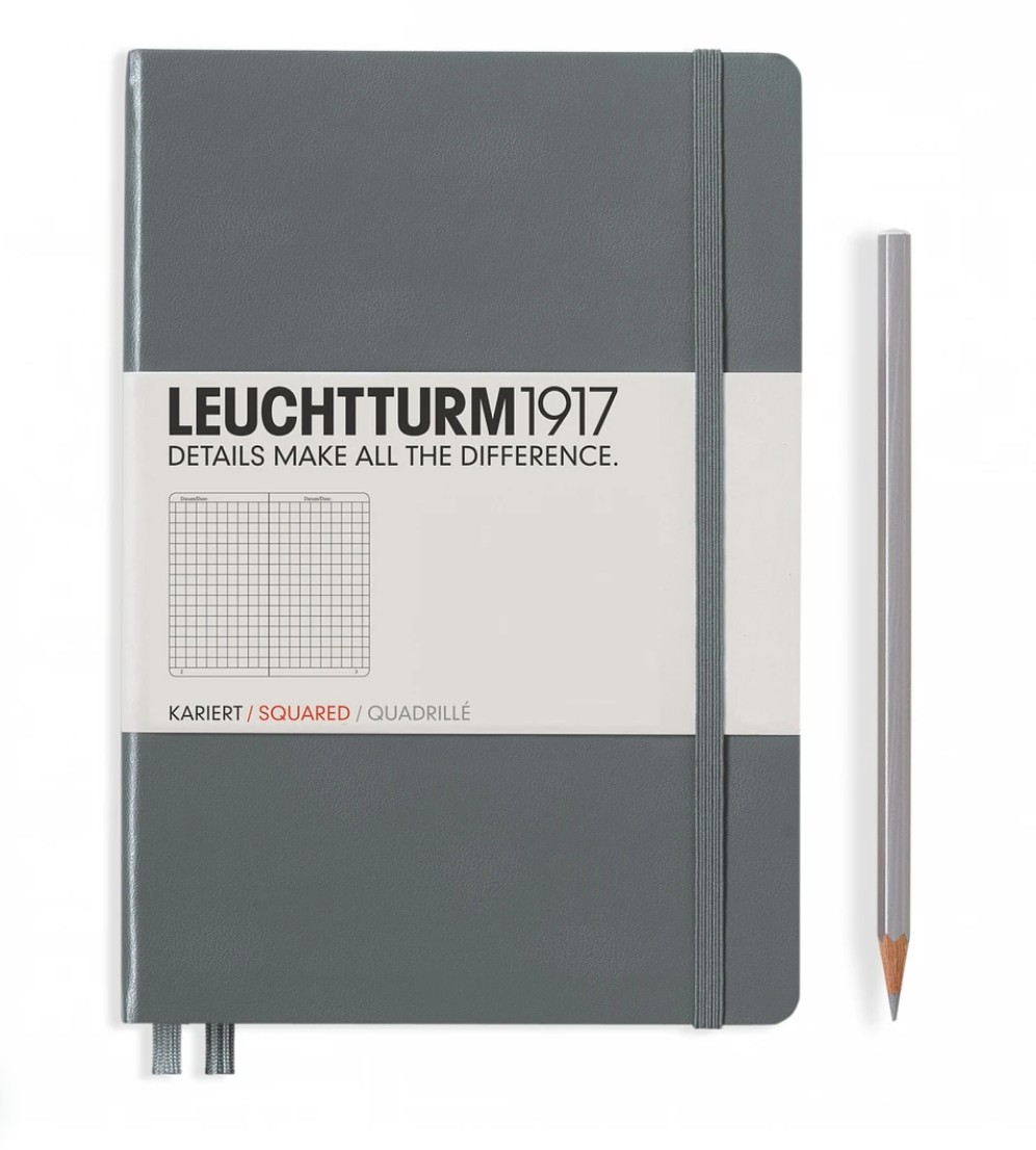 Leuchtturm1917 A5 Squared Hardcover Notebook