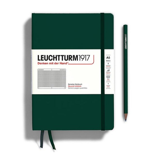 Leuchtturm1917 A5 Squared Hardcover Notebook