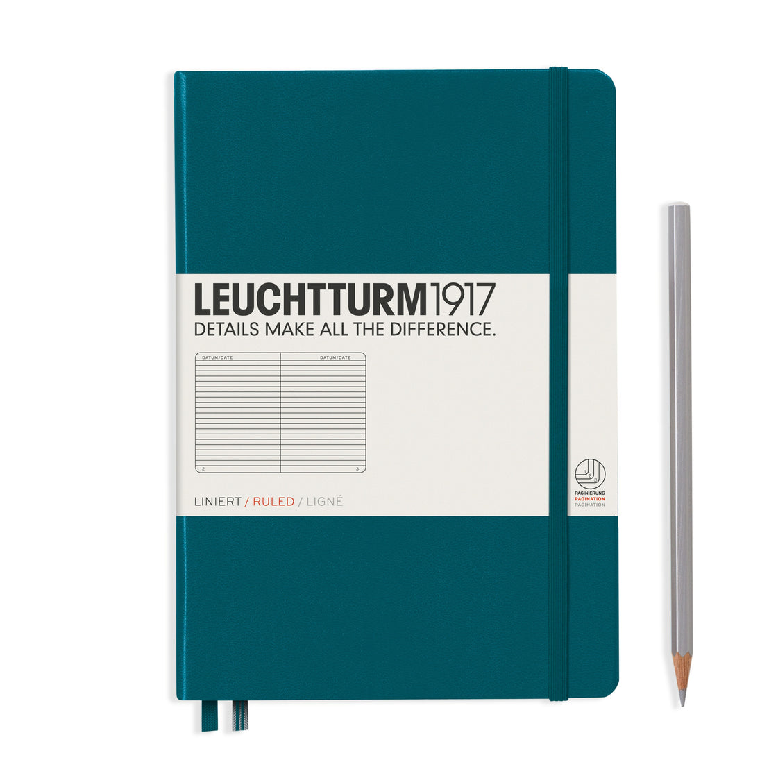Leuchtturm1917 A5 Ruled Hardcover Notebook