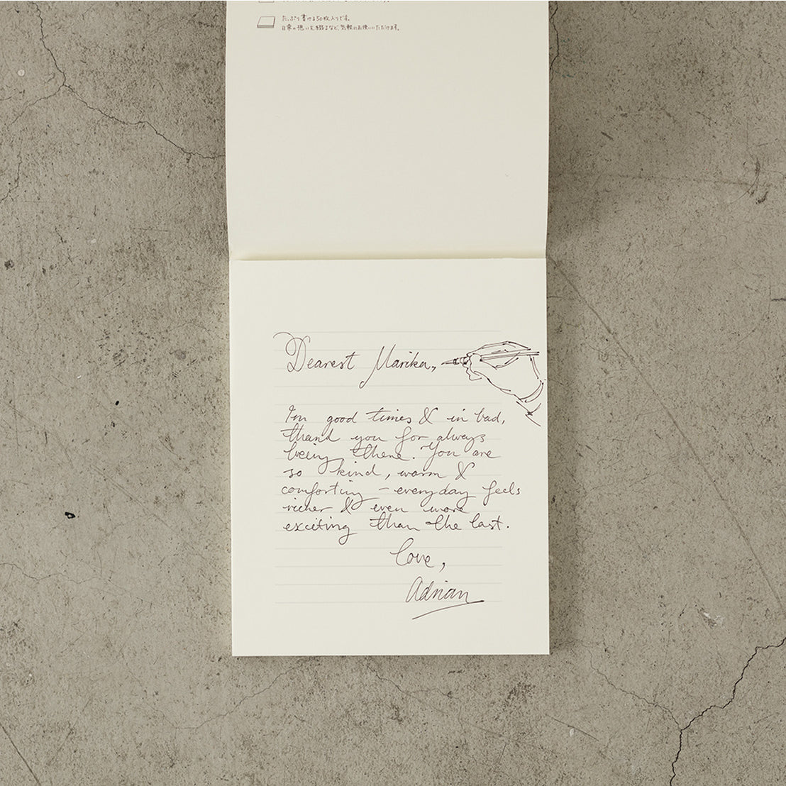 MD Cotton Envelopes Set + MD Letter Pad, Midori