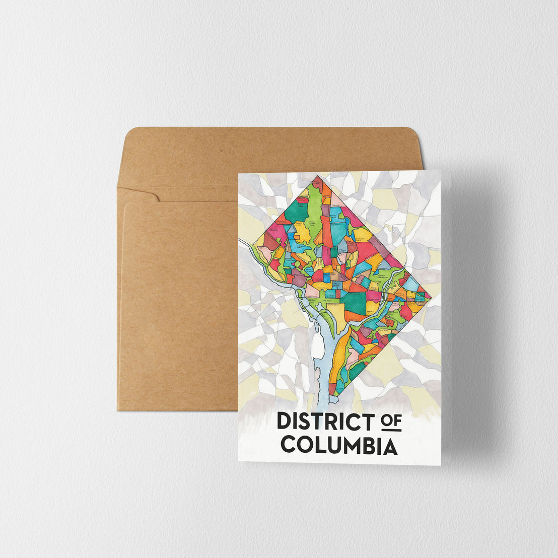 Local Neighborhood Maps Greeting Cards