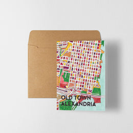 Local Neighborhood Maps Greeting Cards
