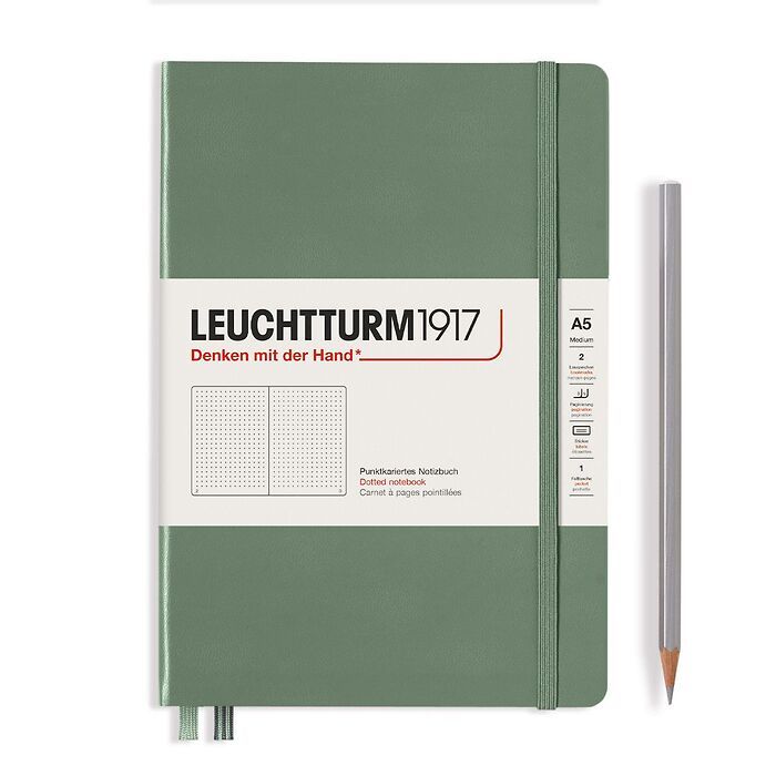 Leuchtturm1917 A5 Dotted Hardcover Notebook