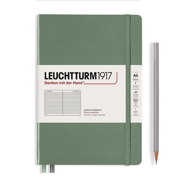 Leuchtturm1917 A5 Ruled Hardcover Notebook
