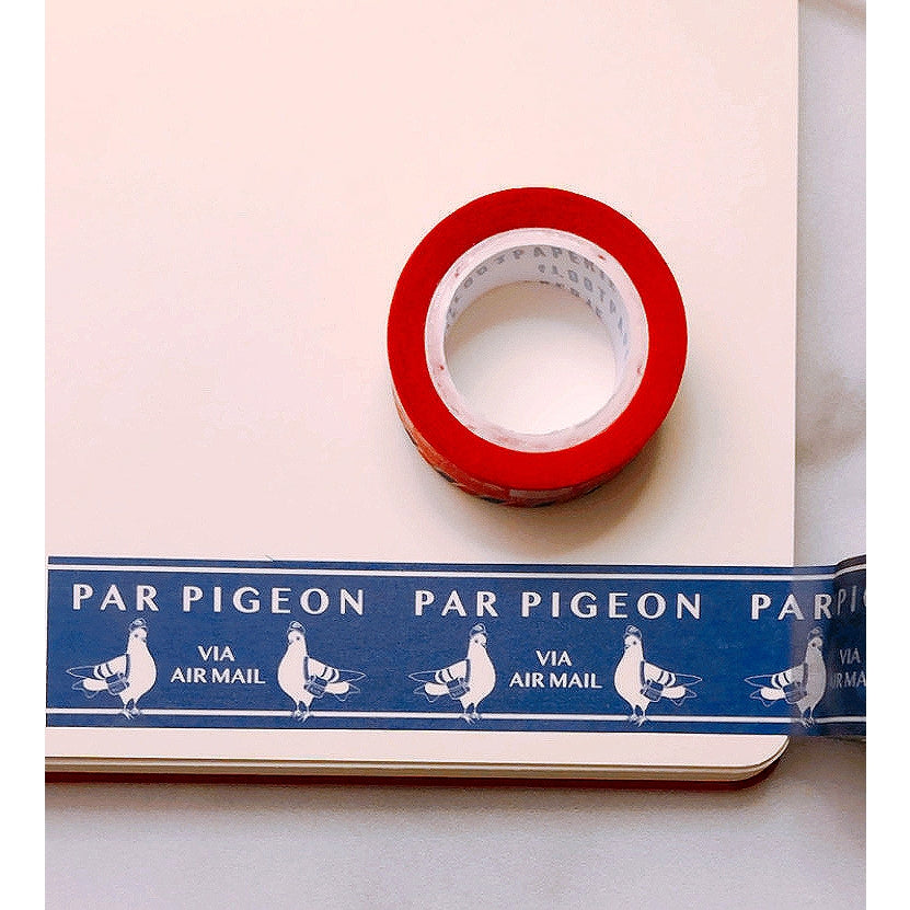 Par Double Pigeon Blue Airmail Washi Tape