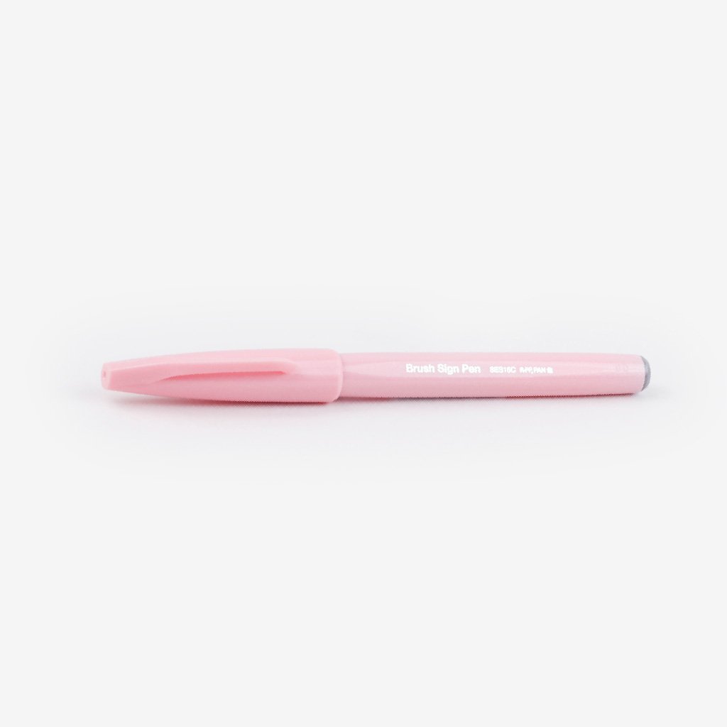 Pentel Pastel Brush Tip Sign Pen