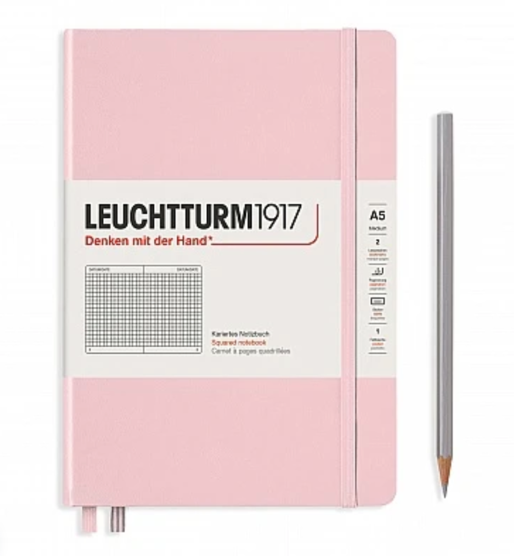 Leuchtturm1917 A5 Squared Hardcover Notebook
