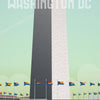 Rainbow Flags Wash Monument Postcard
