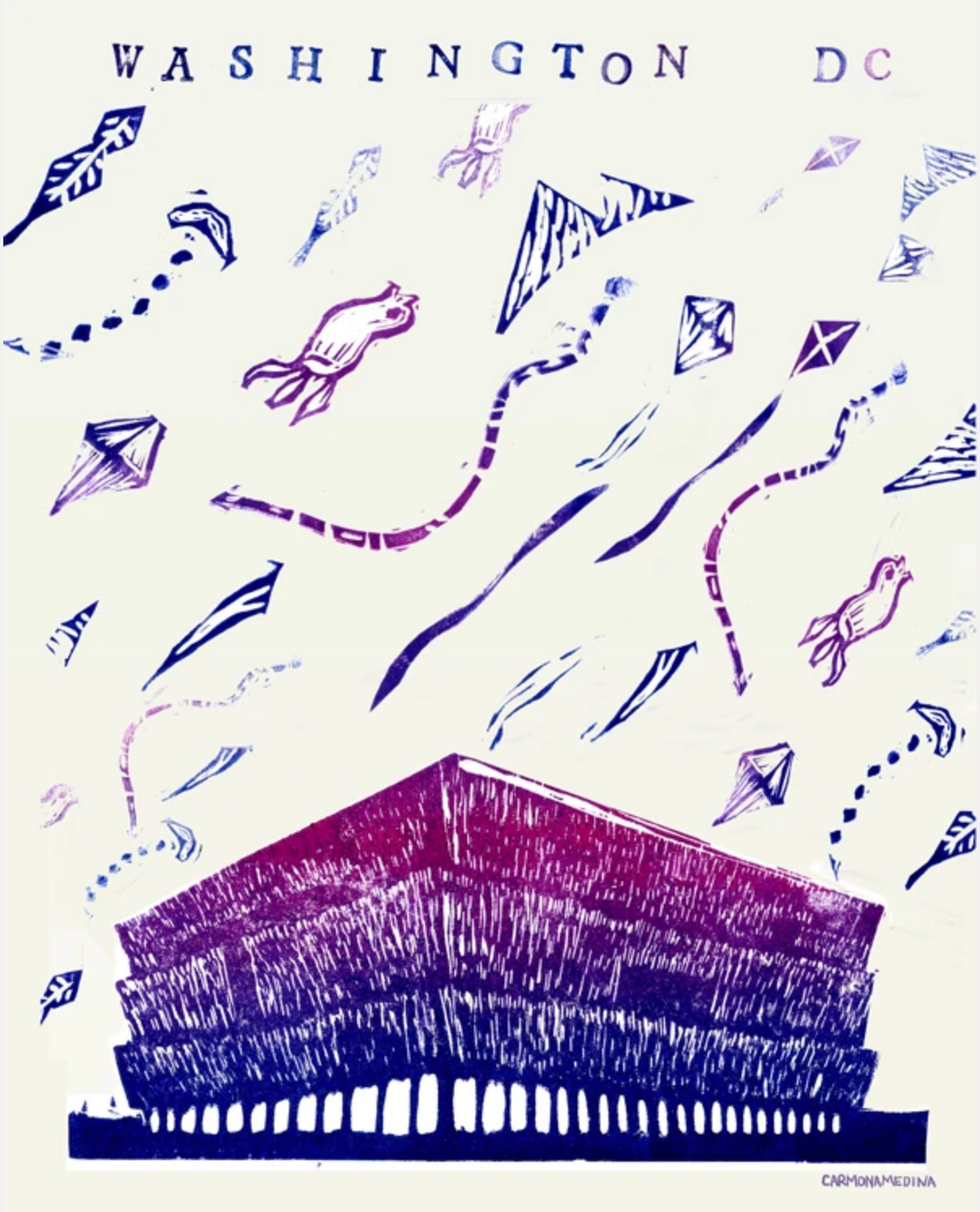 Kites + African American Museum Postcard