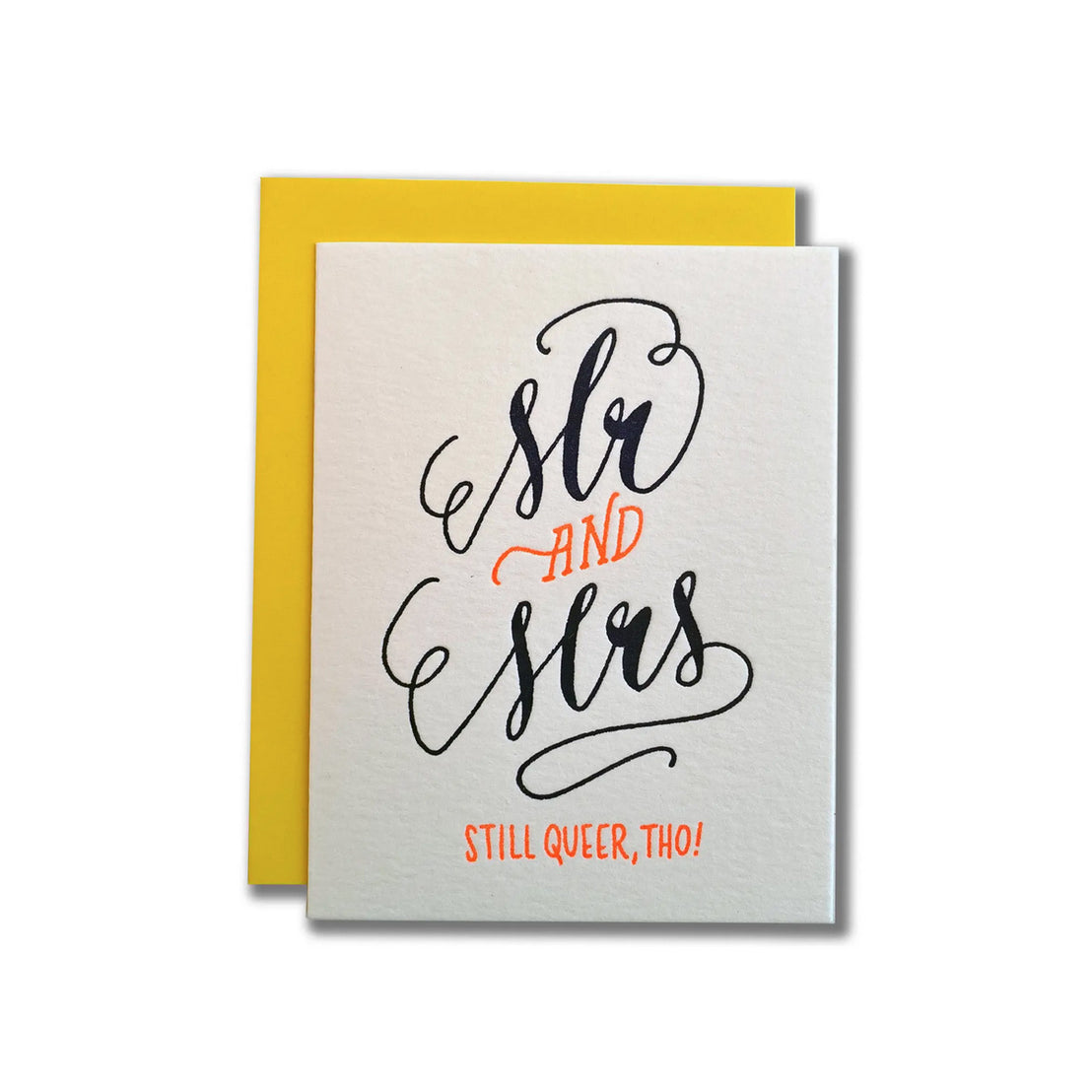 Queer Mr. & Mrs., Ladyfingers Letterpress