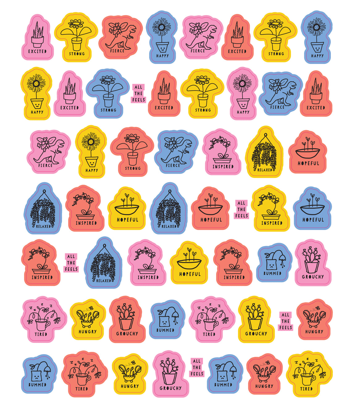 So. Many. Feelings Stickers