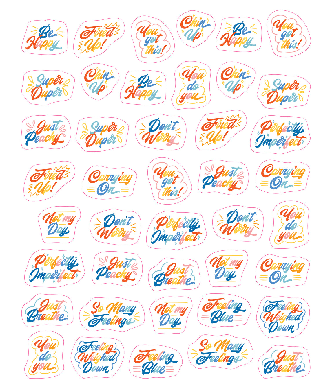 So. Many. Feelings Stickers