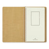 A5 Slim Blank Kraft Paper Spiral Notebook, Traveler's Company