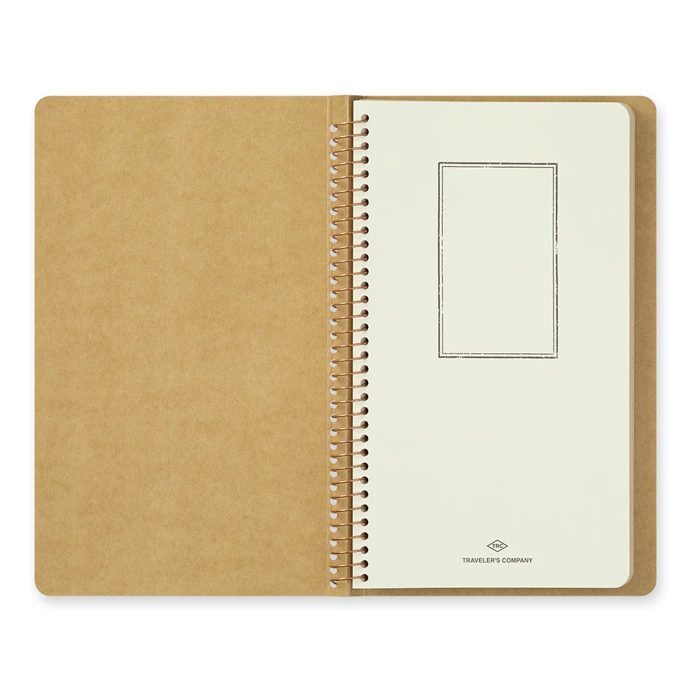 A5 Slim Blank Kraft Paper Spiral Notebook, Traveler's Company