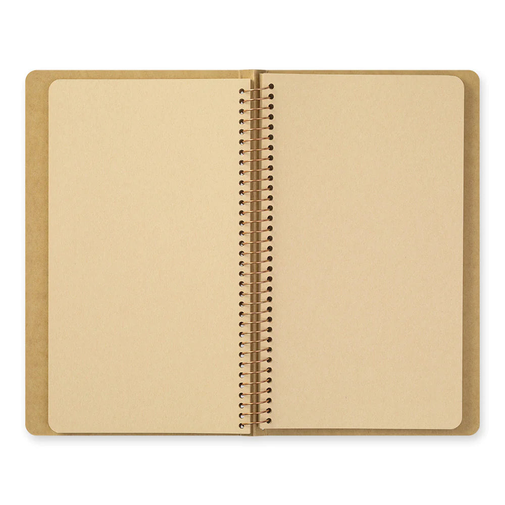 A5 Slim Blank Kraft Paper Spiral Notebook, Traveler's Company