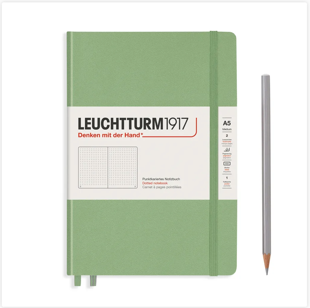 Leuchtturm1917 A5 Dotted Hardcover Notebook