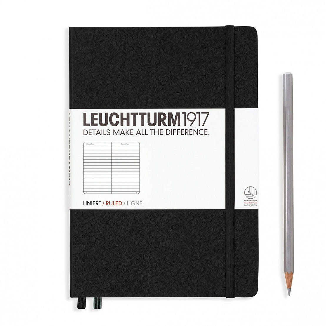 Leuchtturm1917 A5 Ruled Hardcover Notebook