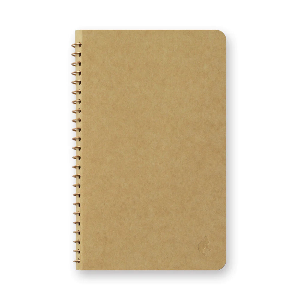 A6 Slim Blank Kraft Paper Spiral Notebook, Traveler's Company