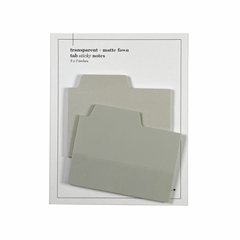 Fawn Blank Tab Sticky Notes