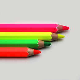 Jumbo Fluorescent Pencil Highlighters