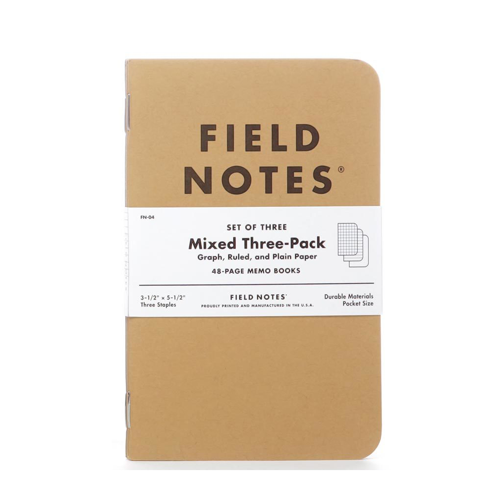 Kraft Notebook Trio, Field Notes