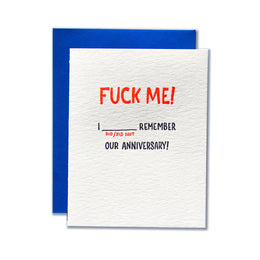 Fuck Me Anniversary, Ladyfingers Letterpress