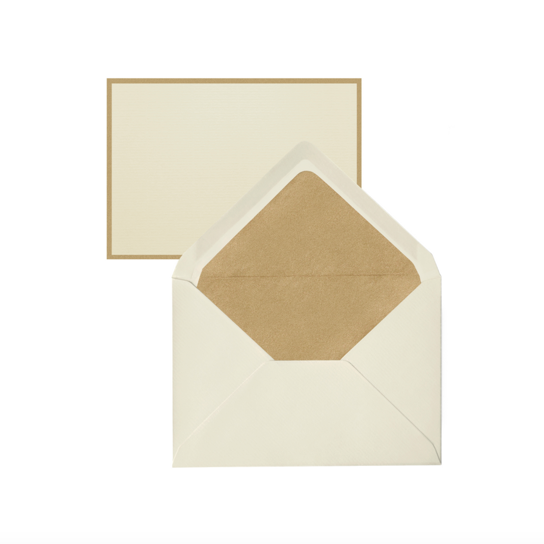 Cream & Gold Notecard Boxed Set, Original Crown Mill