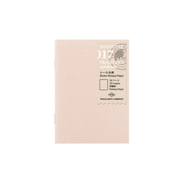017 Sticker Release Paper (Passport Size), Traveler's Company