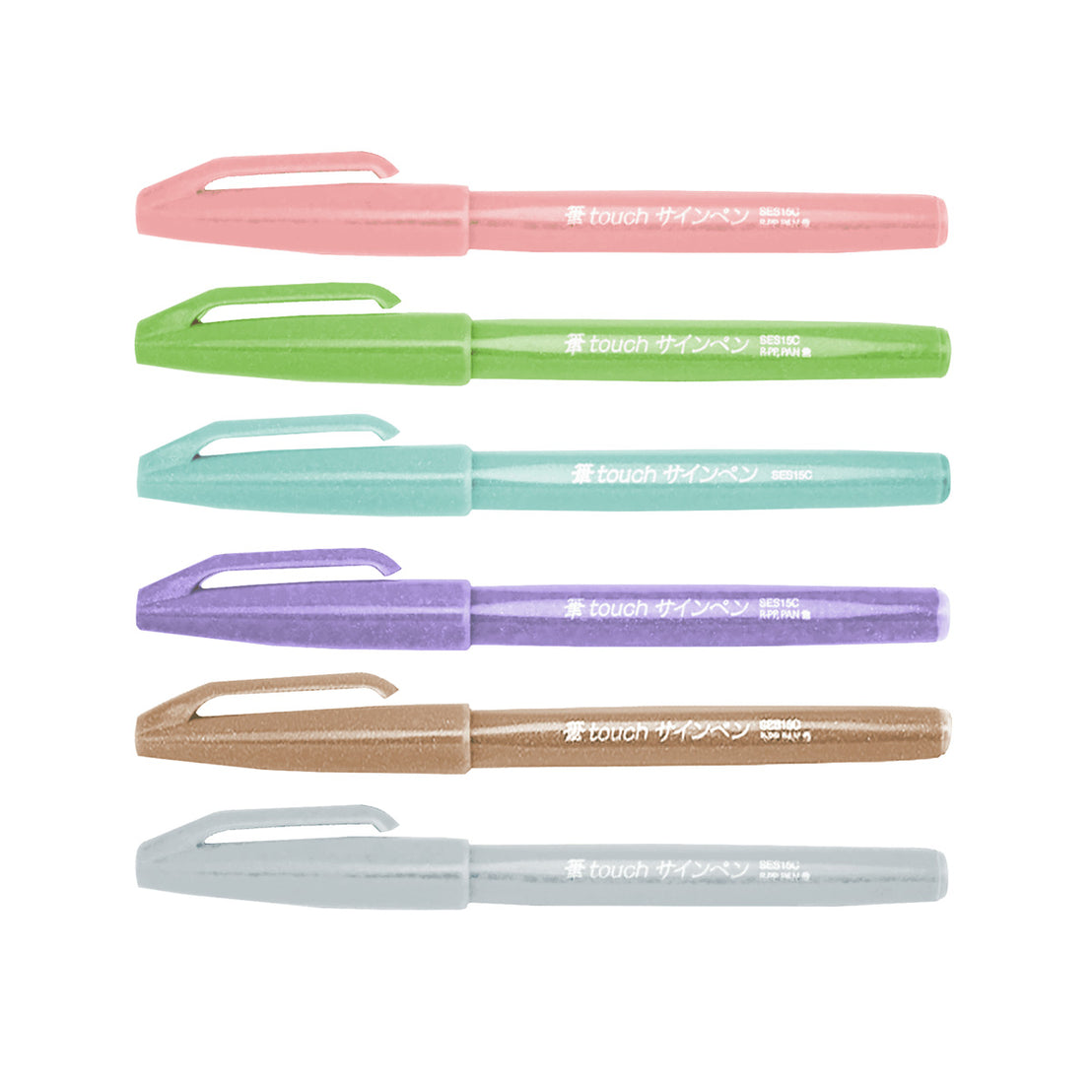 Pentel Pastel Brush Tip Sign Pen