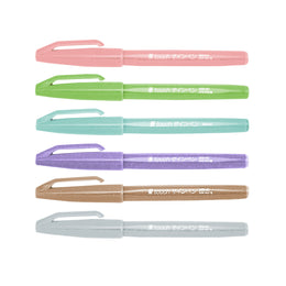 Pentel Pastel Brush Tip Sign Pen
