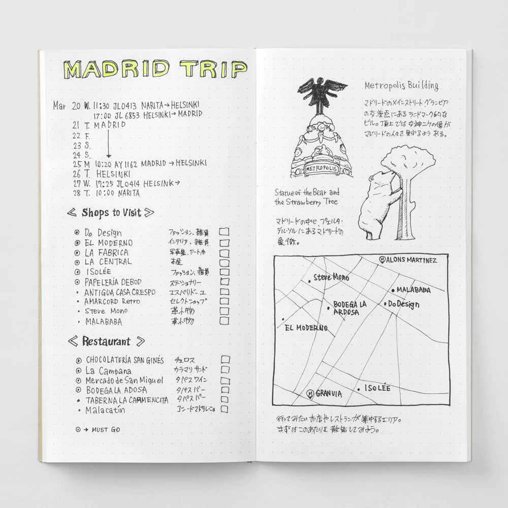 026 Regular Refill Dot Grid, Traveler's Company