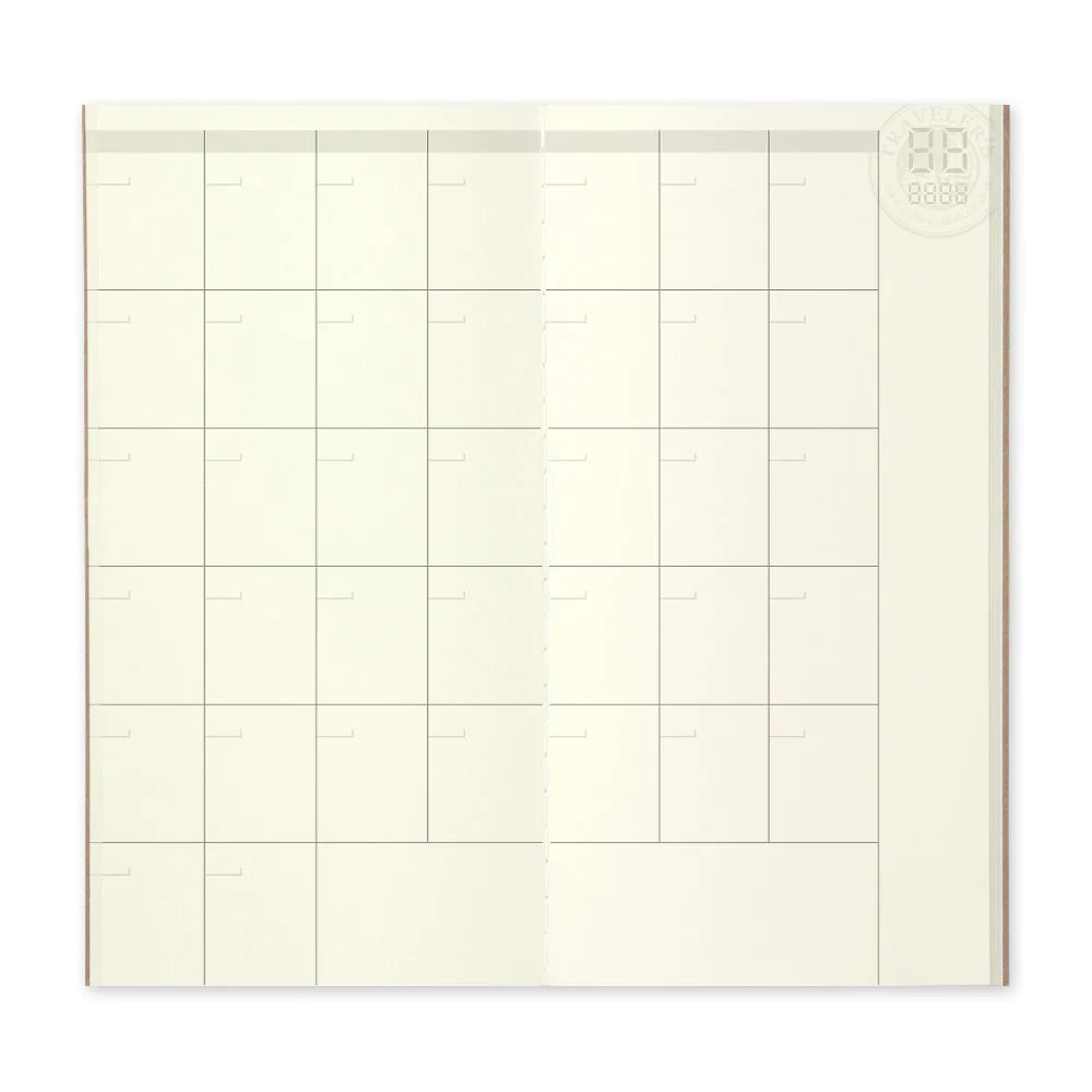 017 Regular Refill Free Diary Monthly, Traveler's Company