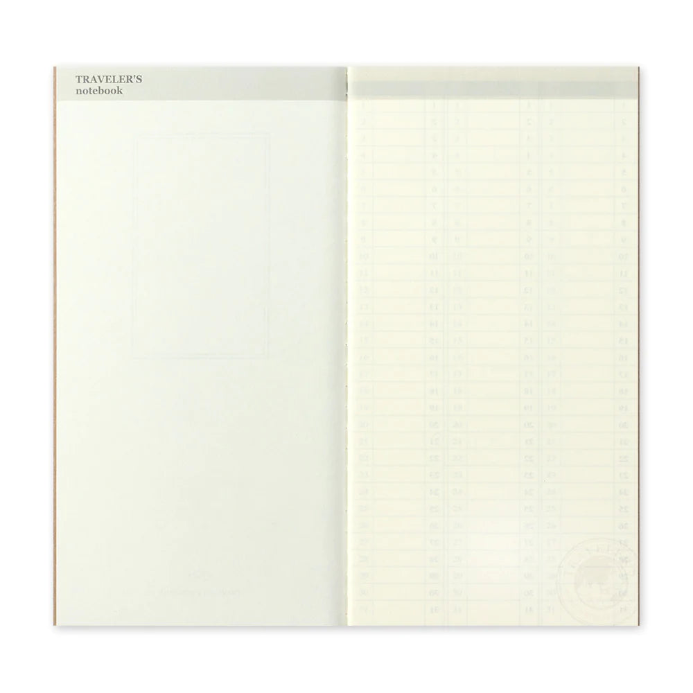 018 Regular Refill Free Diary Weekly Vertical, Traveler's Company