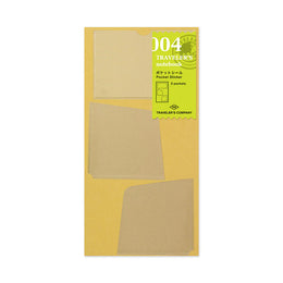 004 Regular Refill Pocket Sticker, Traveler's Company