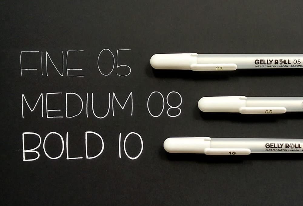 Sakura Gelly Roll White Pen Set