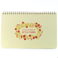 Log Book of Gifts & Thanks