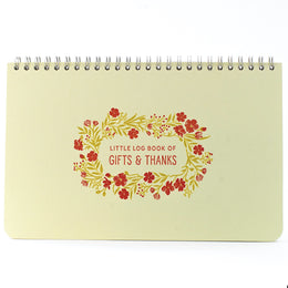 Log Book of Gifts & Thanks