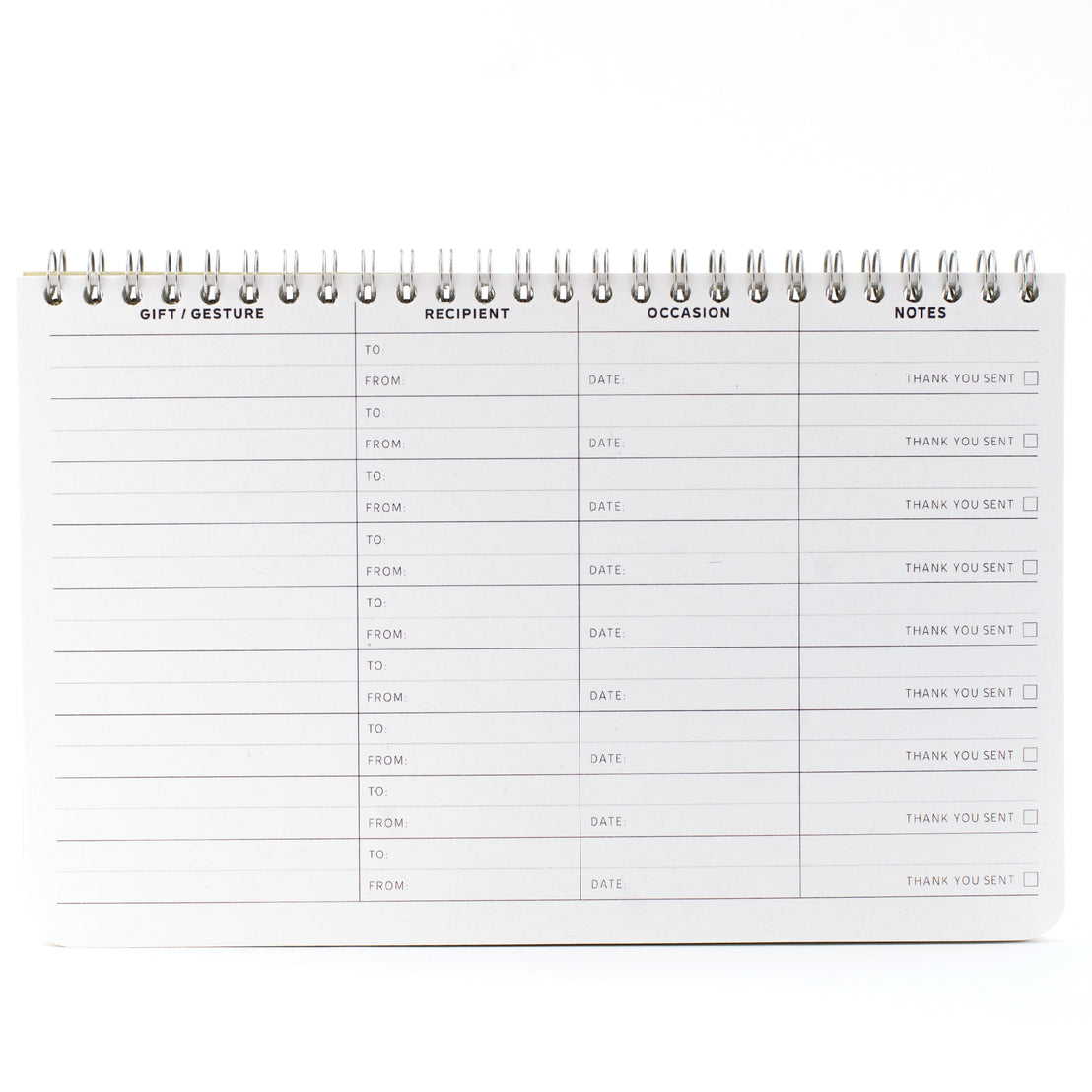 Log Book of Gifts & Thanks